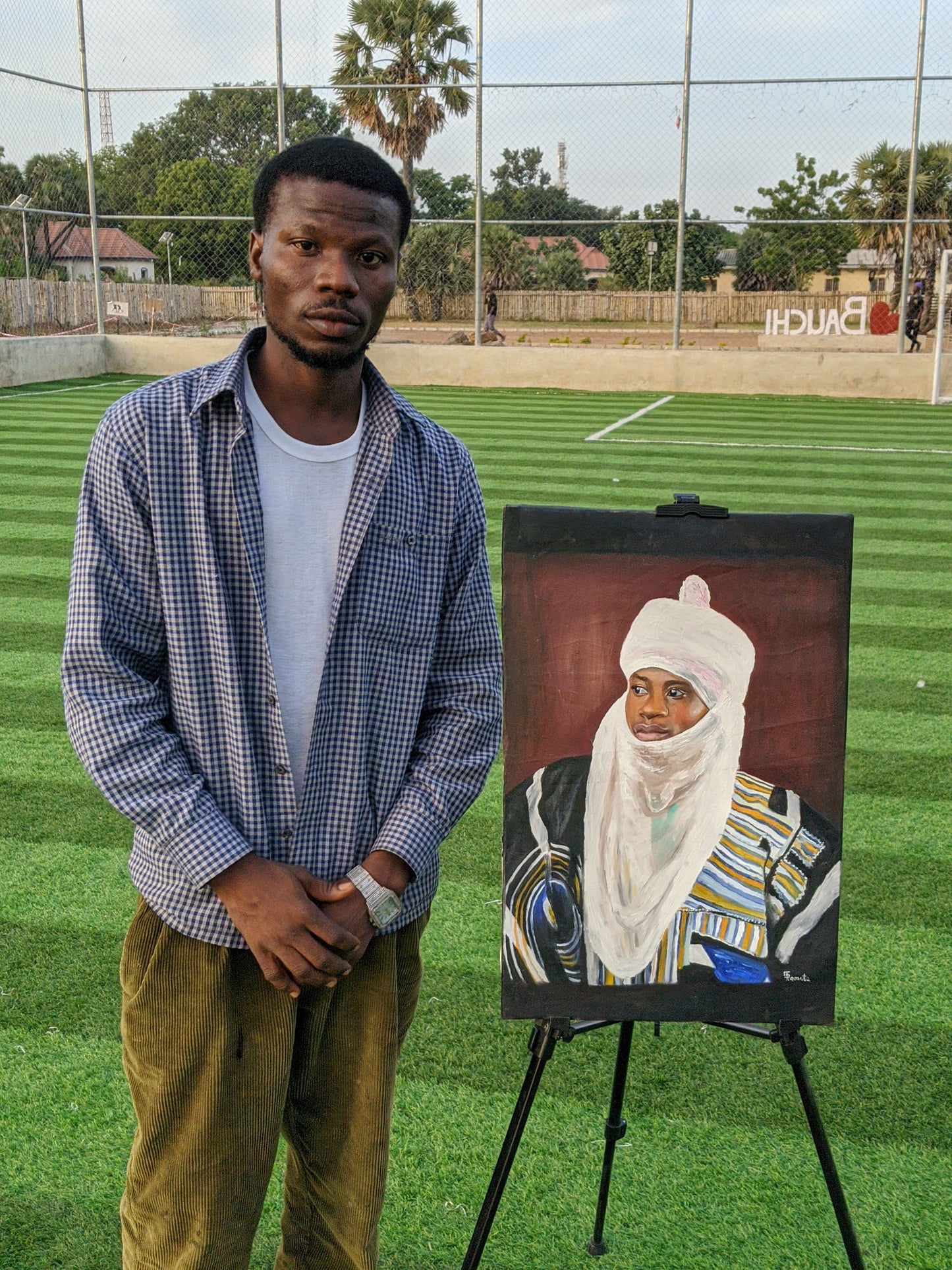 Ranka shi dadia - An Oil Painting by Emmanuel Ghani Kamata | Nigeria