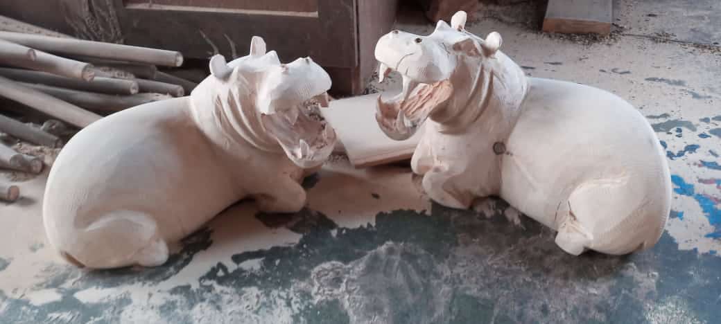 Hippo Collection : Carved from Ironwood by Killian Torovasei | Zimbabwe
