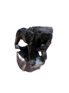 Roaring Lion - Stone Sculpture Made of Springstone by Ronny Nyamhunga | Zimbabwe