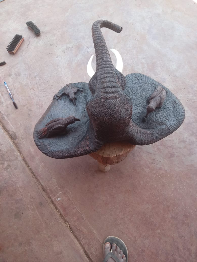 Elephant Collection : Carved from Ironwood by Killian Torovasei | Zimbabwe