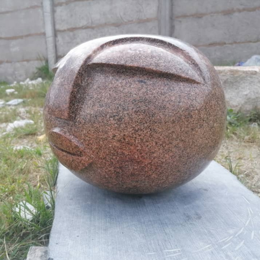 Inner Reflection - Stone Sculpture Made of Granite Stone by Addington Nyasoka | Zimbabwe