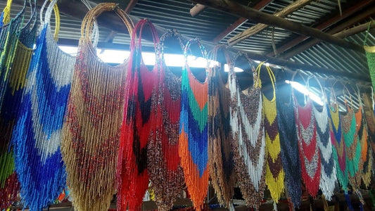 Beaded Necklaces - Long Assorted Colours | Kenya