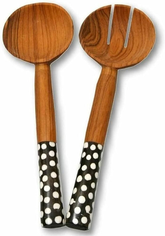 Wooden Salad Spoons - by Fred Anchao | Kenya