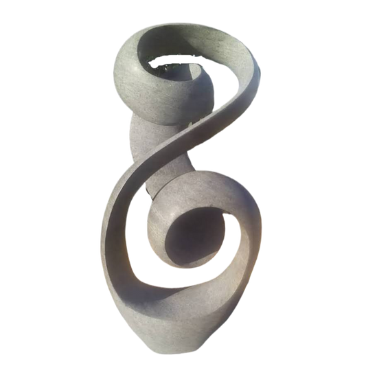 Caring Mother Abstract - Stone Sculpture Made of Springstone by Tonderai Sowa | Zimbabwe
