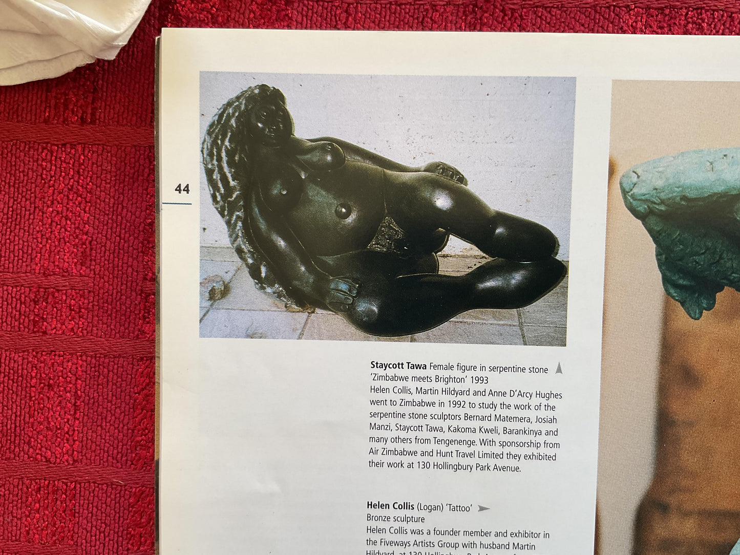 Pregnant Woman - Stone Sculpture Made of Serpentine Stone by Staycot Tahwa | Zimbabwe