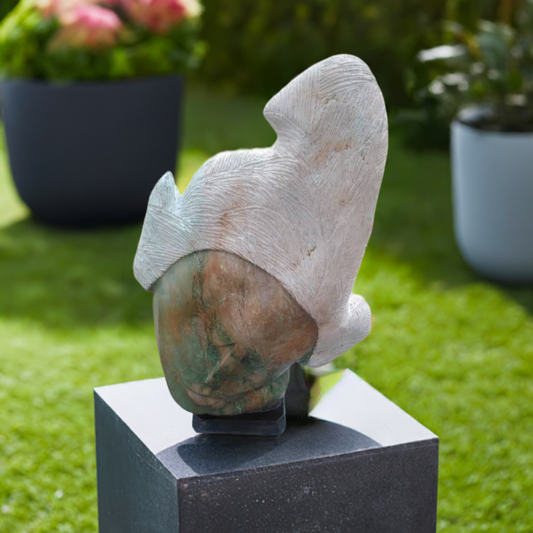 Crowning Glory - Stone Sculpture Made of Verdite Stone by Richard Mupumha | Zimbabwe