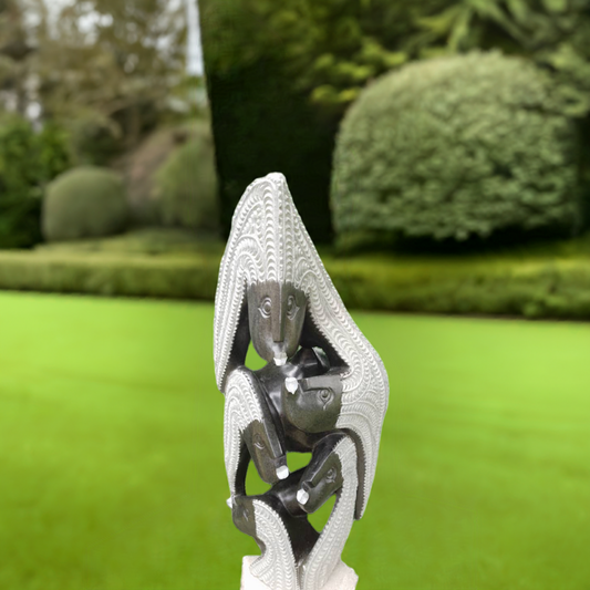 Cultural Intervention - Stone Sculpture Made of Black Serpentine Rock by Eckel Nyamhondoro | Zimbabwe