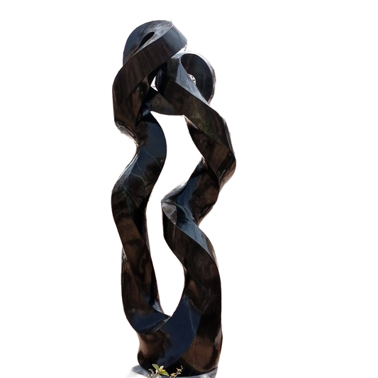 Dance With Me - Stone Sculpture Made of Springstone by Peter Gwisa | Zimbabwe