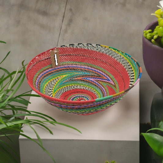 Telephone Wire 22cm Diameter Deep Bowl Red Standard | South Africa.