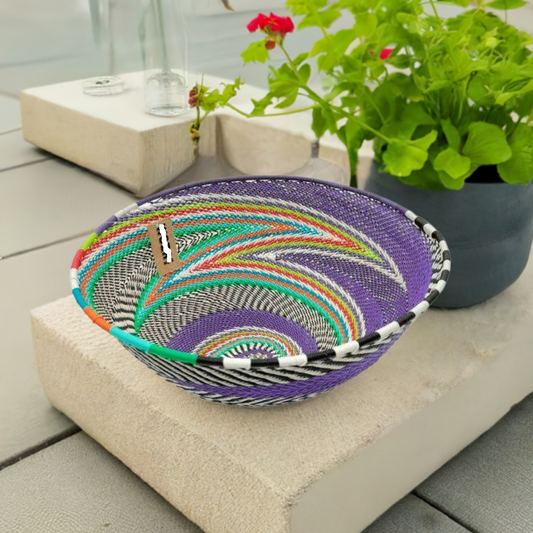 Telephone Wire 22cm Diameter Deep Bowl Purple Standard | South Africa.