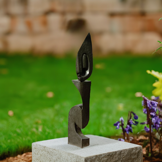 Dignified Woman - Stone Sculpture Made of Springstone by Isaac Choloka | Zimbabwe