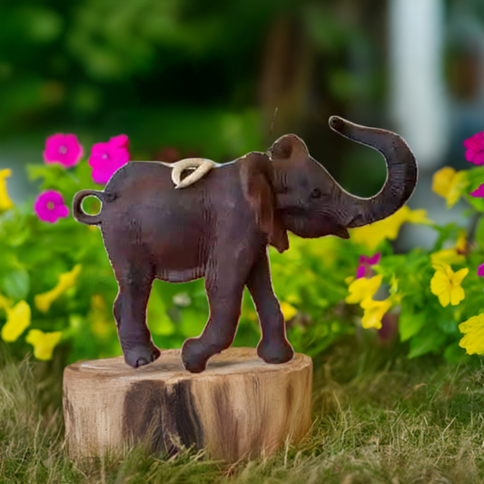 Elephant - Carved from Ironwood by Killian Torovasei | Zimbabwe