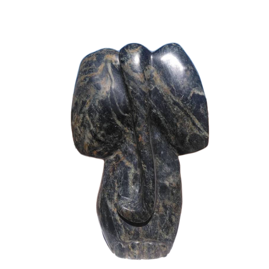 Elephant - Stone Sculpture Made of Serpentine Stone by Pelagia Nkiwane | Zimbabwe