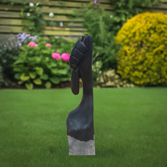 Grip of Hope - Stone Sculpture Made of Springstone by Patrick Fredy | Zimbabwe