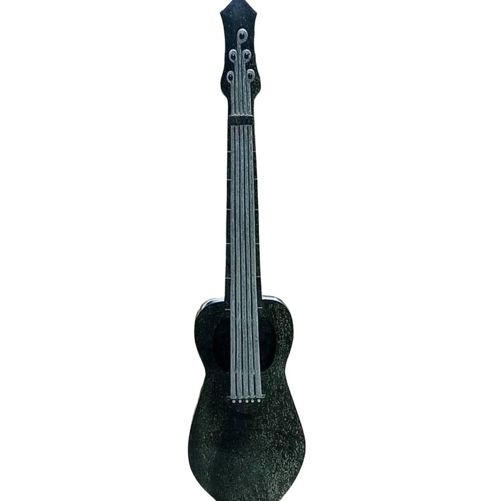 Guitar - A Stone Sculpture made of Bluegrass Stone by Shepherd Phiri | Zimbabwe