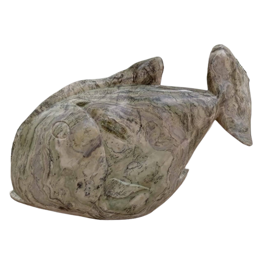 In Search of Friends - Stone Sculpture Made of Butter Jade by Edmore Chijumani | Zimbabwe