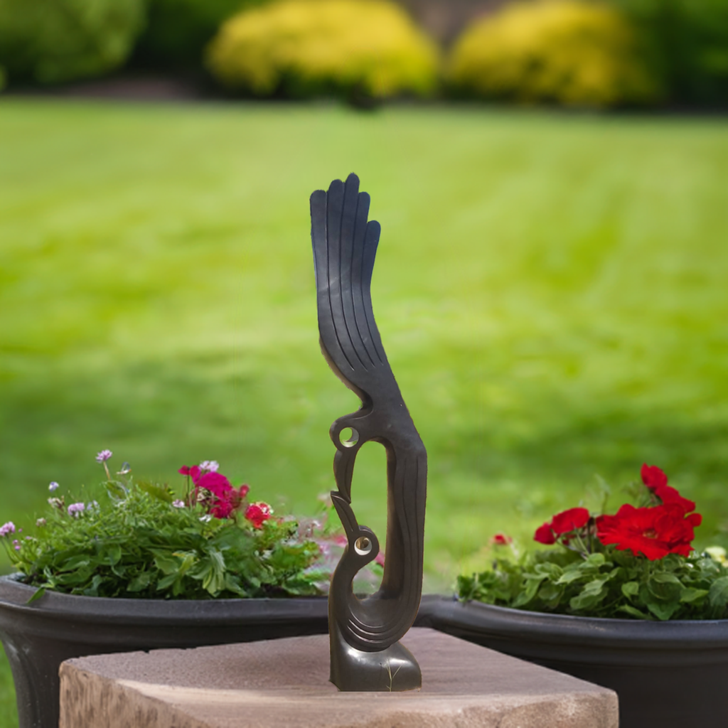 Intimate Moments - Stone Sculpture Made of Springstone by Farai Nyakanyanza | Zimbabwe