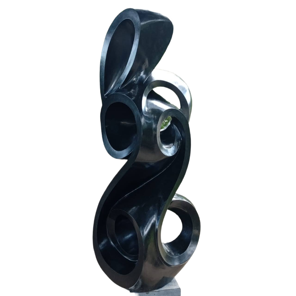 King Awol - Stone Sculpture Made of Springstone  by Munyaradzi Jeche | Zimbabwe