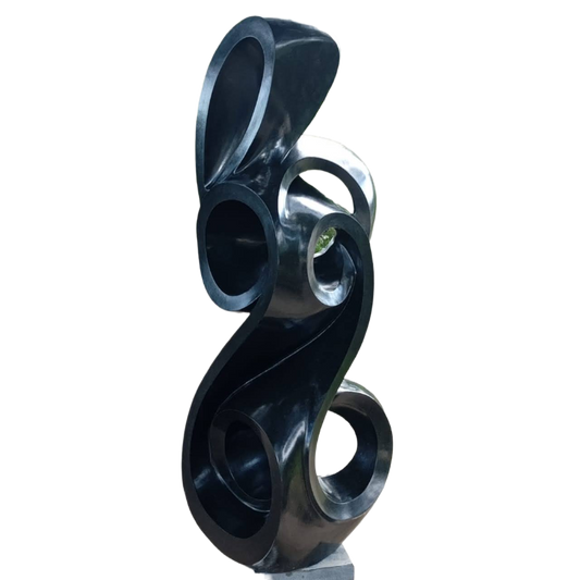 King Awol - Stone Sculpture Made of Springstone  by Munyaradzi Jeche | Zimbabwe