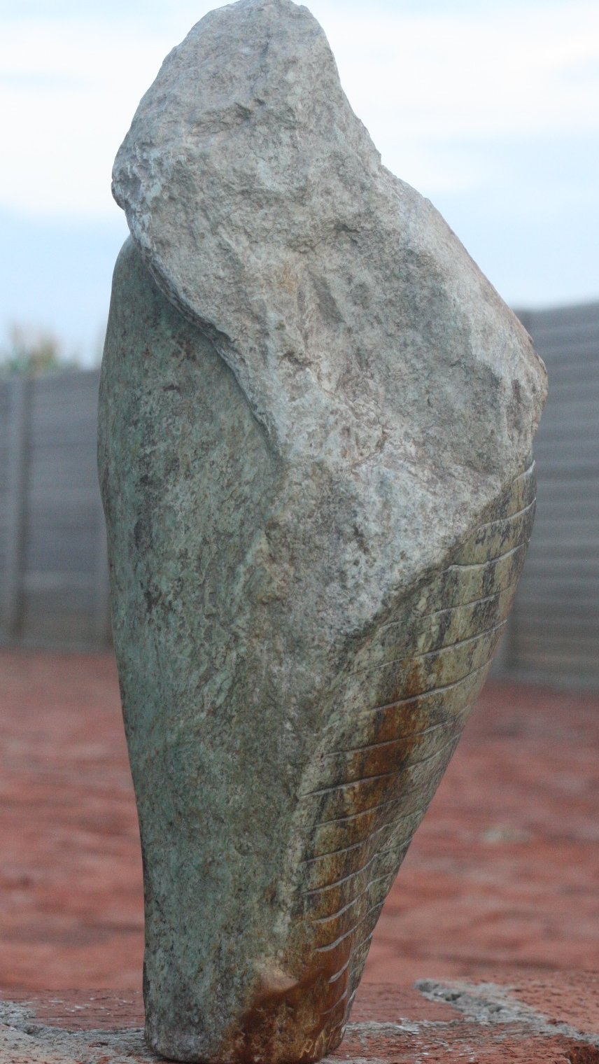 Lovers - Stone Sculpture Made of Cobalt Stone by Passmore Mashaya | Zimbabwe