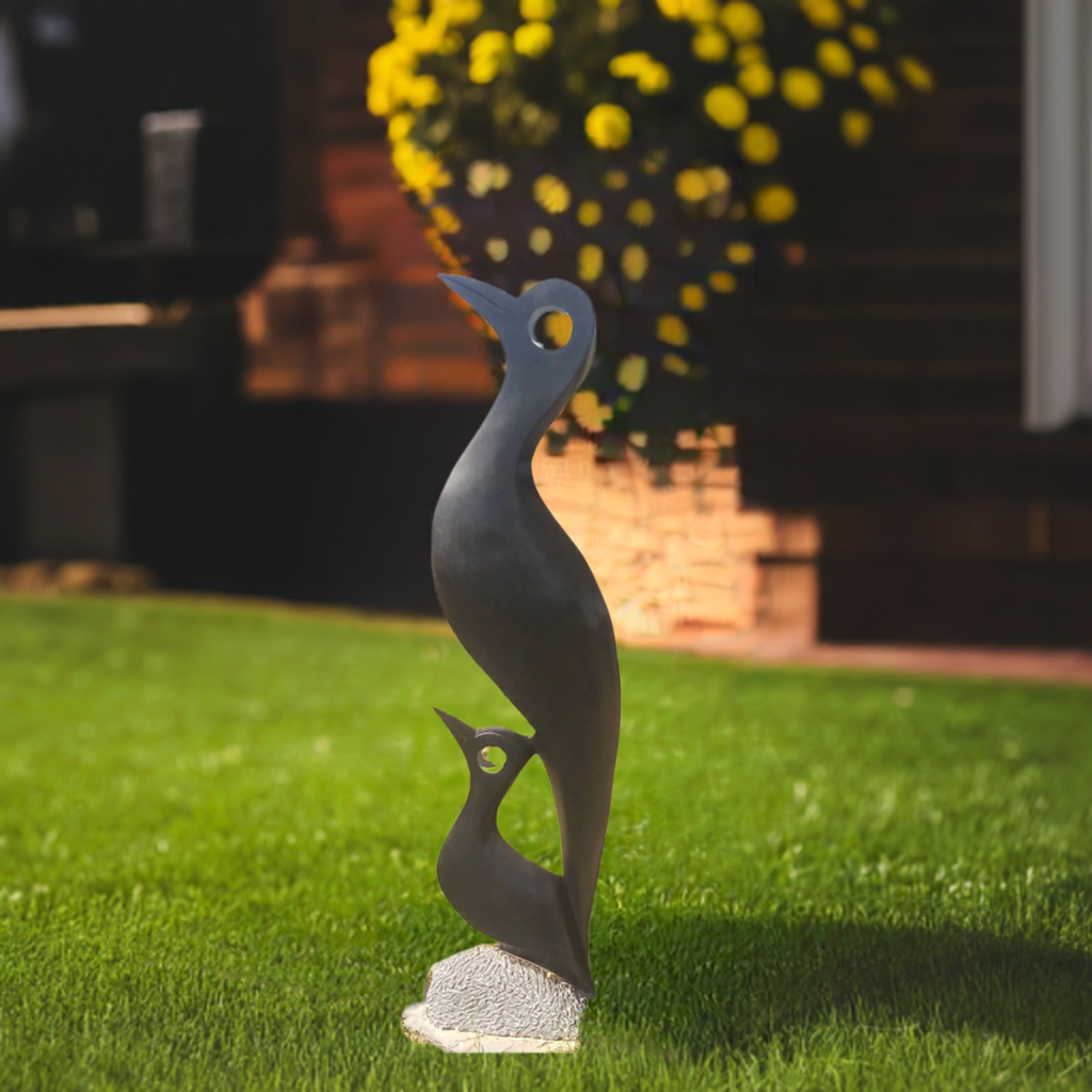 Mother's Love - Stone Sculpture Made of Springstone by Farai Nyakanyanza | Zimbabwe