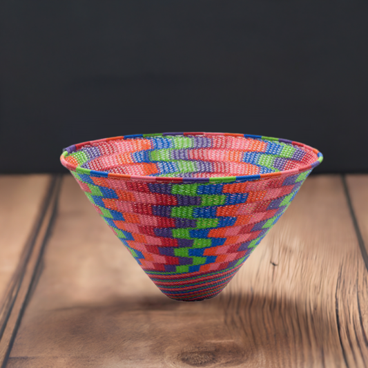 Multi-Coloured Cone Wire Bowls | South Africa.