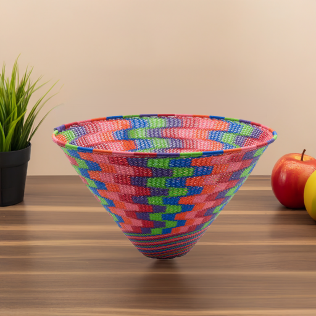 Multi-Coloured Cone Wire Bowls | South Africa.