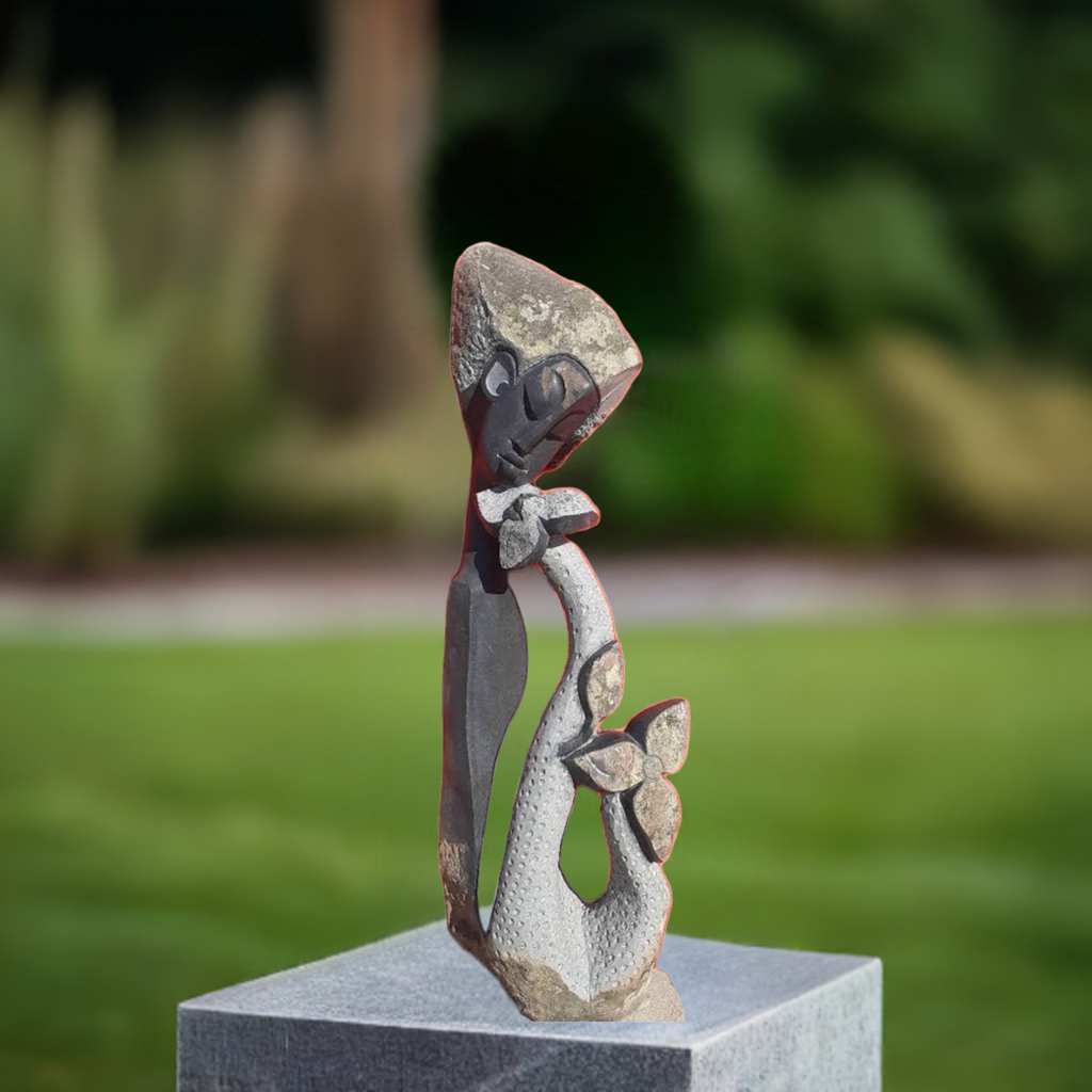 New Life - Stone Sculpture Made of Springstone by Cephas Mashaya | Zimbabwe