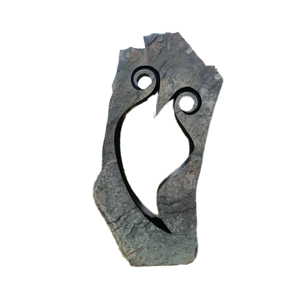 Nocturnal Guardian - Stone Sculpture Made of Springstone by Addington Nyasoka | Zimbabwe