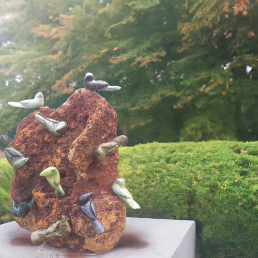 Play Time - Stone Sculpture Made of Various Stones by Samson Mukowa | Zimbabwe