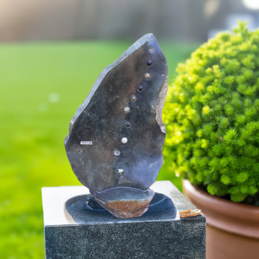 Pod - Stone Sculpture Made of Opal Lemon Stone by Cephas Mashaya | Zimbabwe
