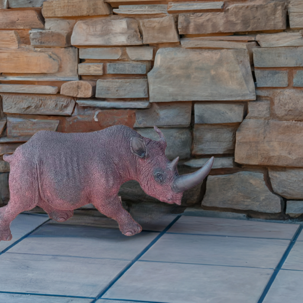 Rhino - Carved from Ironwood by Killian Torovasei | Zimbabwe
