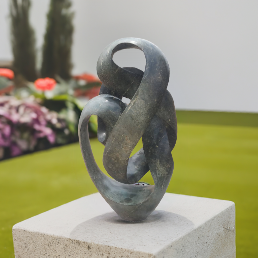 Rising Currents - Stone Sculpture Made of Opal Stone by Tonderai Sowa | Zimbabwe