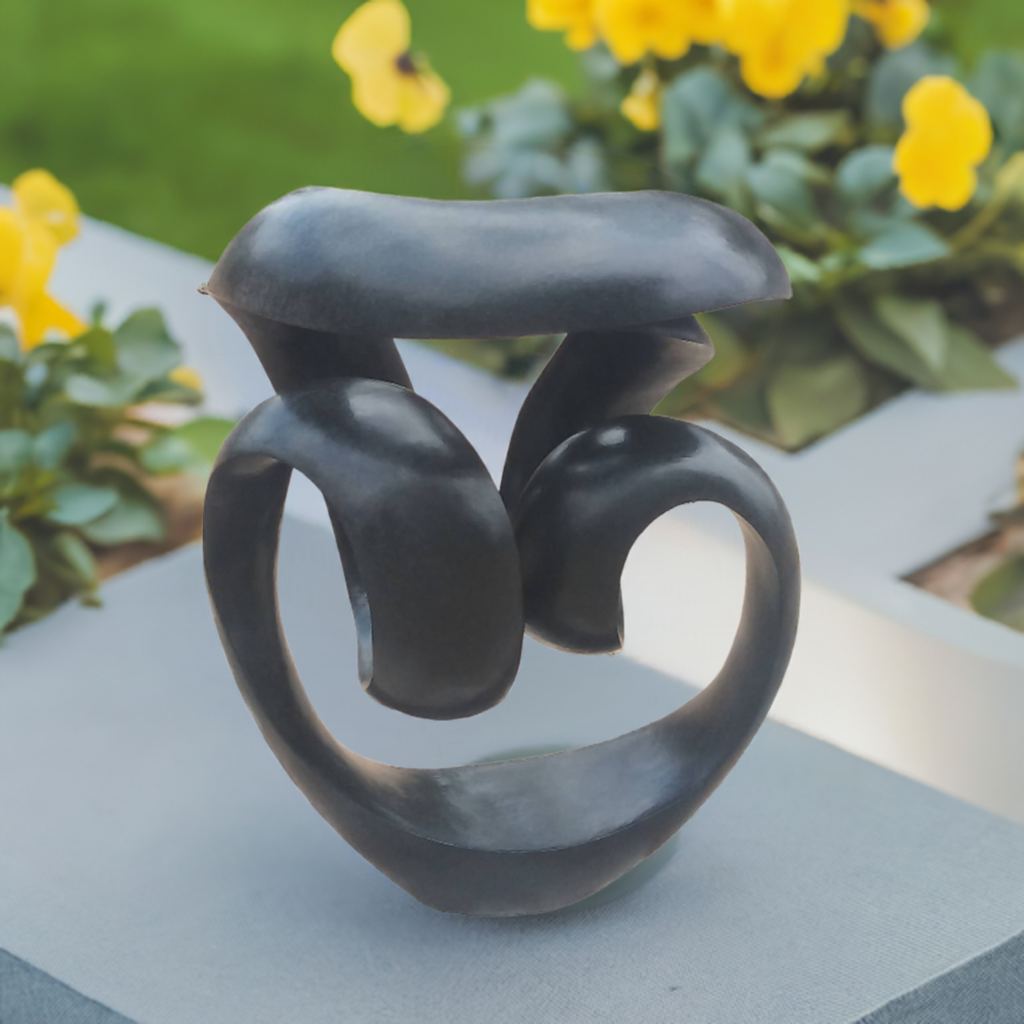 Rising Through Change - Stone Sculpture Made of Springstone by Tonderai Sowa | Zimbabwe