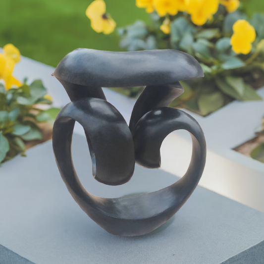 Rising Through Change - Stone Sculpture Made of Springstone by Tonderai Sowa | Zimbabwe