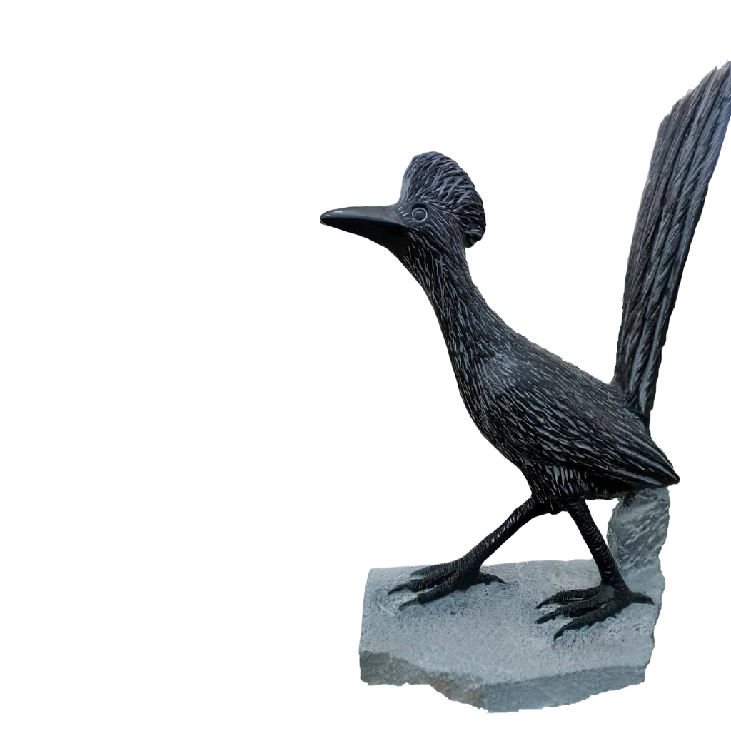 Road Runner - Stone Sculpture Made of Springstone by Shepherd Deve | Zimbabwe