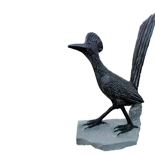 Road Runner - Stone Sculpture Made of Springstone by Shepherd Deve | Zimbabwe