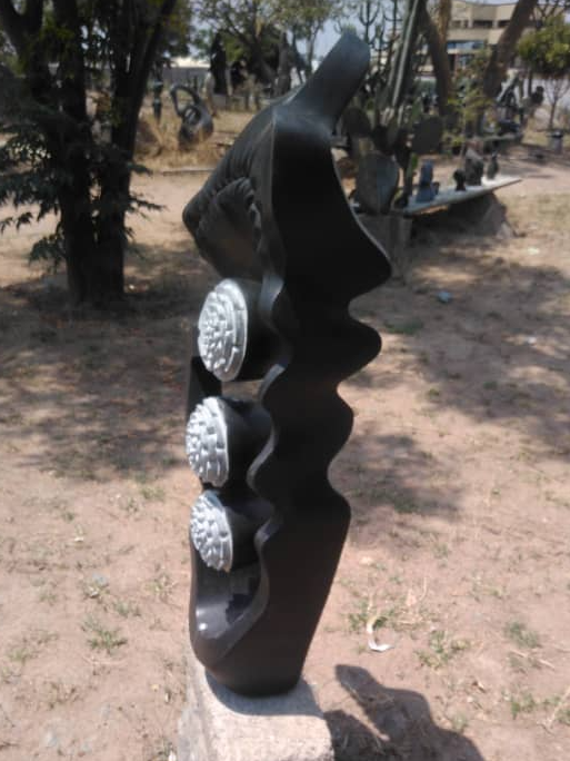 Sea Flower - Stone Sculpture Made of Springstone by Godfrey Matangira | Zimbabwe