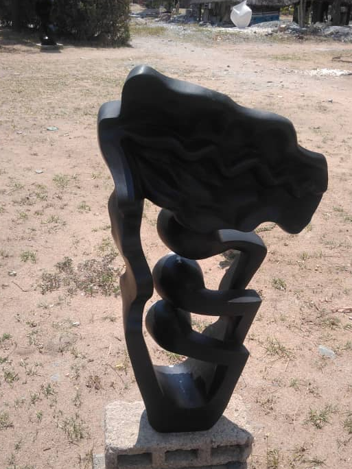 Sea Flower - Stone Sculpture Made of Springstone by Godfrey Matangira | Zimbabwe