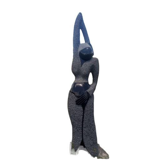 Slay Queen - Stone Sculpture Made of Springstone by Farai Nyakanyanza | Zimbabwe