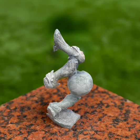 Soccer World Cup - Stone Sculpture Made of Leopard Rock by Ambrose Shambare| Zimbabwe