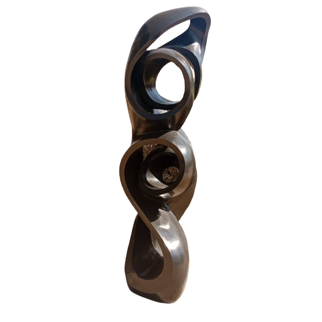 Spirit of Togetherness - Stone Sculpture Made of Springstone by Munyaradzi Jeche | Zimbabwe