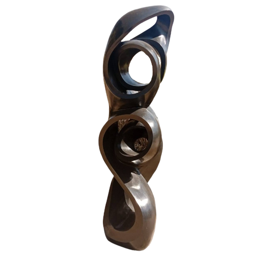 Spirit of Togetherness - Stone Sculpture Made of Springstone by Munyaradzi Jeche | Zimbabwe