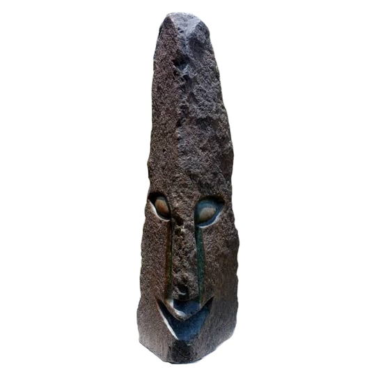 Story Teller - Stone sculpture Made of Opal Stone by Shingirai Madzongwe | Zimbabwe.