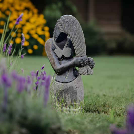 Super Model - Stone Sculpture Made of Springstone by Felix Mulungisi | Zimbabwe