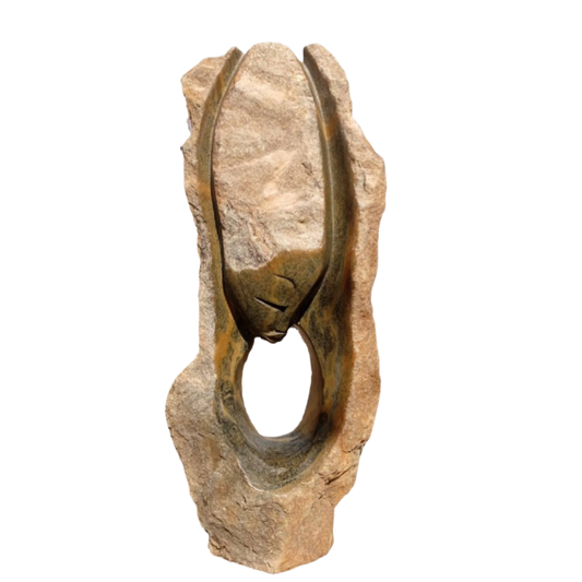 Sweet Dreams - Stone Sculpture Made of Granite Stone by Simon Chidharara| Zimbabwe