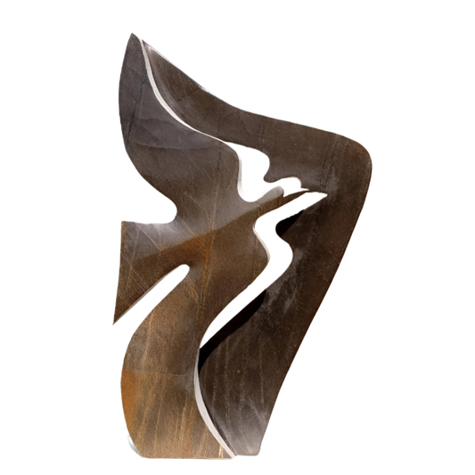 Taking Off - Stone Sculpture Made of Springstone by Remember Matafi | Zimbabwe