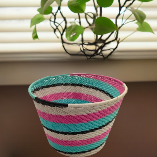Telephone Wire Flower Pot WPP0011 (14cm x 9.5cm) | South Africa.
