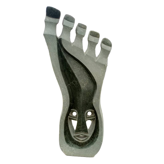 The Traveller - Stone Sculpture made of Cobalt Stone by Shepherd Muvirimi | Zimbabwe