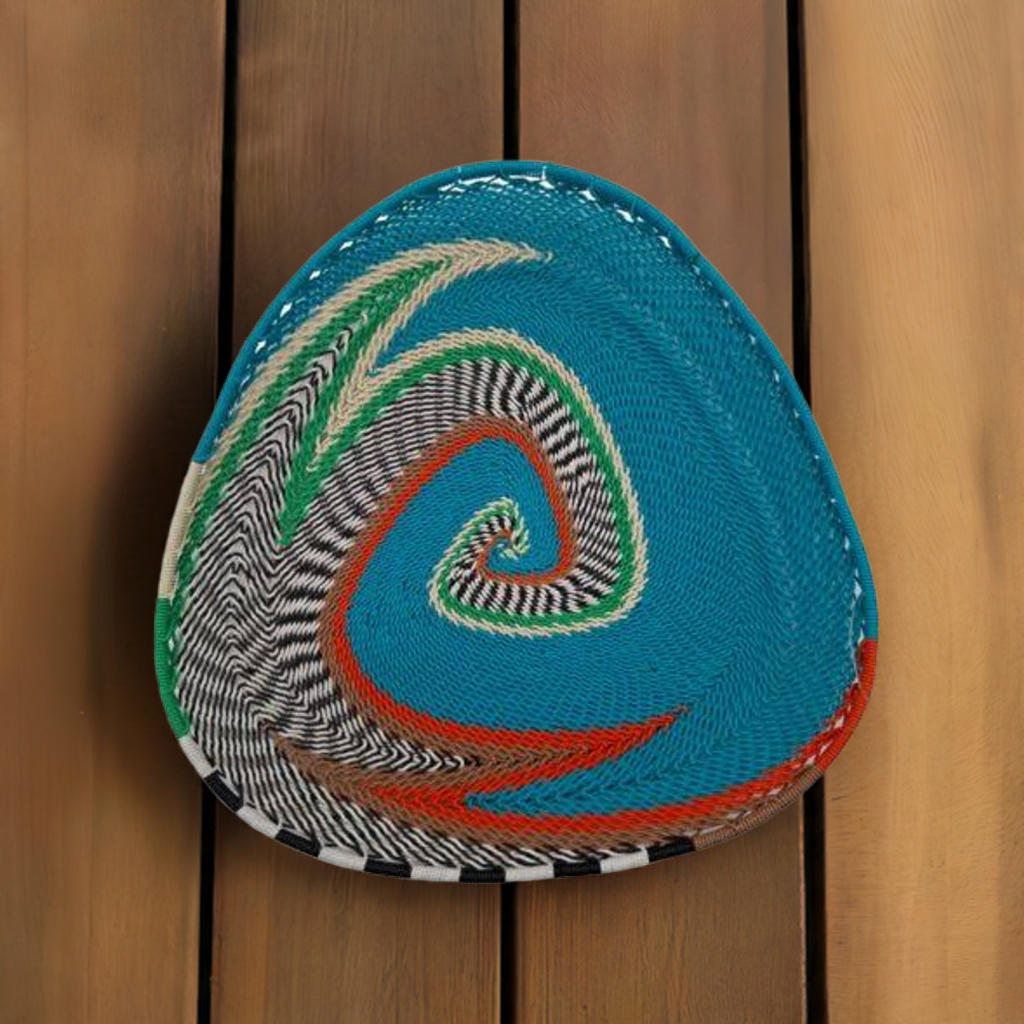 Vibrant Woven Telephone Wire Saucers 20cm | South Africa.